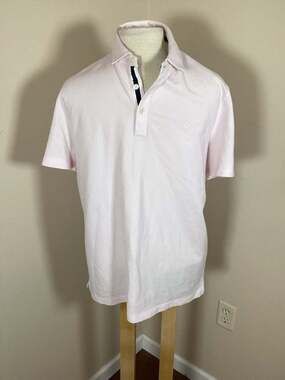 Michael Kors Men's Light Pink Short Sleeve Polo Shirt Size M